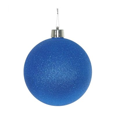 Blue Glitter Shatterproof Bauble (x1) (25cm)