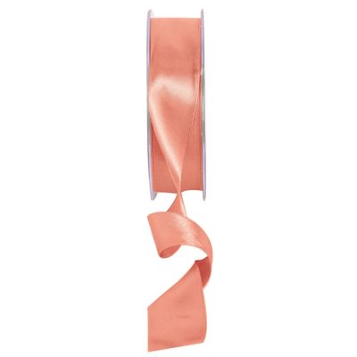 25mm x 20m Rose Gold Double Faced Double Faced Satin Ribbon (3)