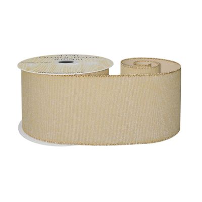 Gold shiny ribbon w/e 63mm x 10yd