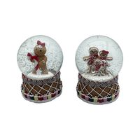 Gingerbread Snow Globe 2 assorted designs 65mm