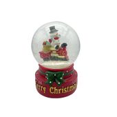 Snowman Snow Globe with wind up music 100mm