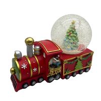 Train Snow globe with music and lights