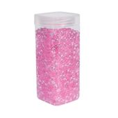 Plastic Beads 7mm - Pink - Square Jar - 330gr