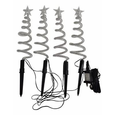 Spiral Tree Pathway Lights 4 piece set