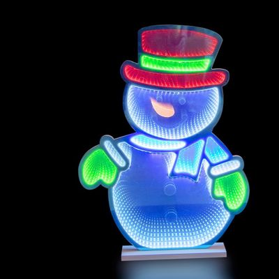 Snowman light with timer Large