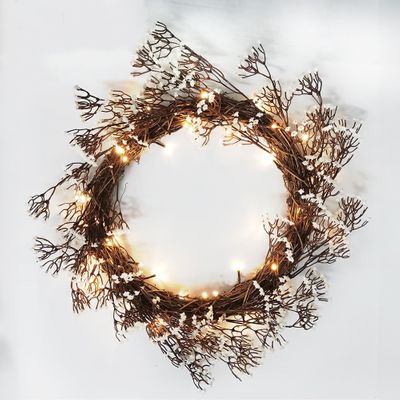 Gypsophilia Wreath 40cm 40 LED
