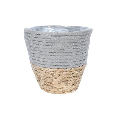 521550-Seagrass Indoor Planter Grey 16cm