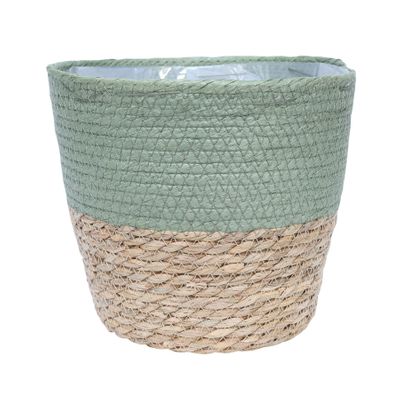 521553-Seagrass Indoor Planter Green 23cm