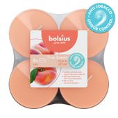 Bolsius - True Scents  Fragrance Clear Cup Maxi Tealights  - 8Hr -Pk 8 - Apple C