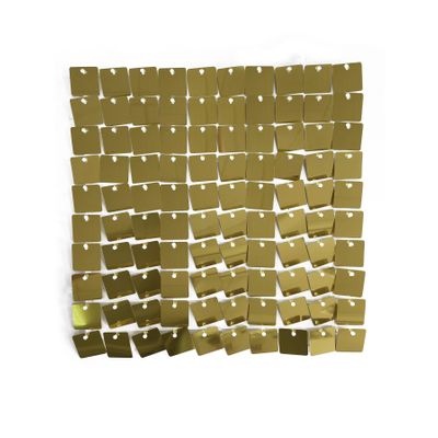 Sequin Wall Panel Square - Light Gold - 30 x 30cm
