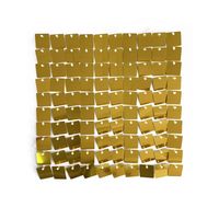 Sequin Wall Panel Square - Yellow Gold - 30 x 30cm