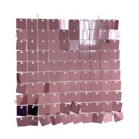 Sequin Wall Panel Square - Pink - 30 x 30cm
