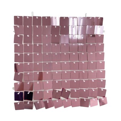 Sequin Wall Panel Square - Pink - 30 x 30cm