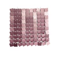 Sequin Wall Panel Square - Matt Pink - 30 x 30cm