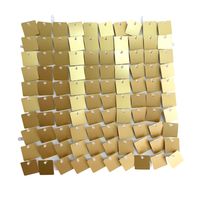 Sequin Wall Panel Square - Matt Gold - 30 x 30cm