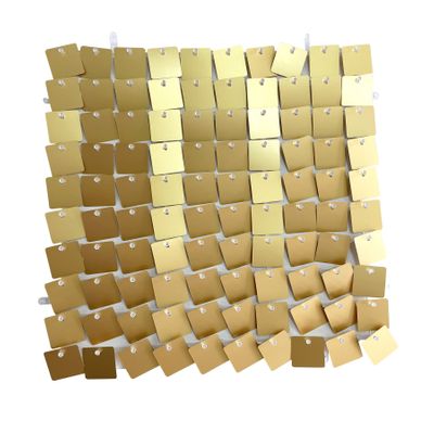 Sequin Wall Panel Square - Matt Gold - 30 x 30cm