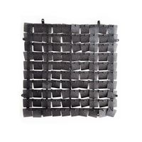 Sequin Wall Panel Square - Glitter Black - 30 x 30cm