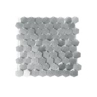 Sequin Wall Panel Hexagonal - Glitter Silver - 30 x 30cm