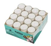 Bolsius Tea Lights Clear Cup- 8 Hour  Box of 48