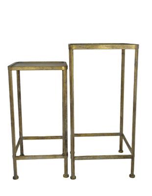 Creation Side Tables x 2 -H71 & H60.5cm