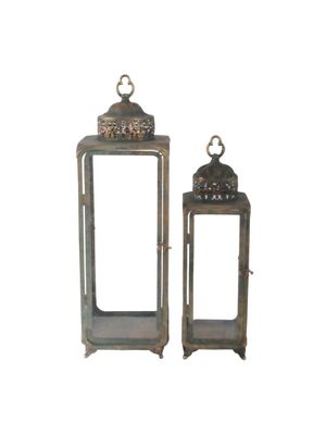 Creation Elegant Lanterns  Set x2 - H63 & H51cm