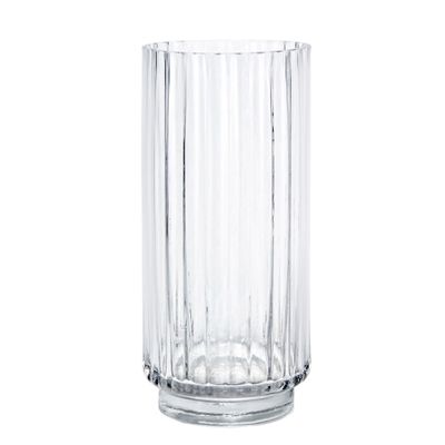 Rochelle Fluted Cylinder Vase on Foot - 31cm