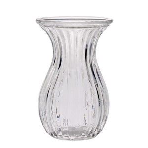 Harper Fluted Flare Top Vase - Clear - 9 x H14cm