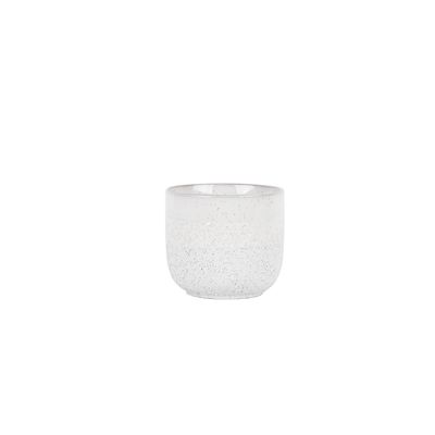Hortus Home Bordeaux Stoneware Pot  - White - Dia 12 x H11cm
