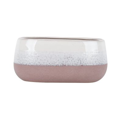 Hortus Home Bordeaux Stoneware Pot  - Pink - Dia 17 x H12cm