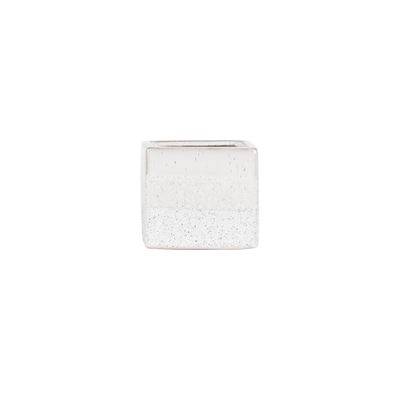 Hortus Home Bordeaux Stoneware Cube - White - W10 x H9cm