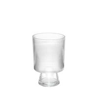Ribbed Clear Vase - H21 x Dia 13.5cm