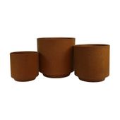 Hortus Classic Oxidized Cylinder - x 3 - H40/H33/H26cm