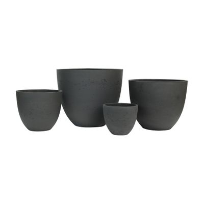 Hortus Classic Cemento Planter BLK- x 4