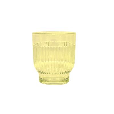 Ceres Ribbed Votive - H8.5 x Dia7cm -Yellow