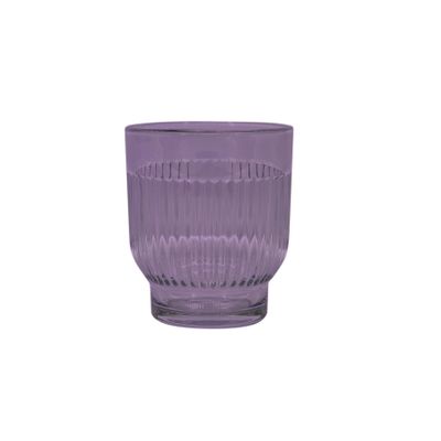 Ceres Ribbed Votive - H8.5 x Dia7cm - Lilac