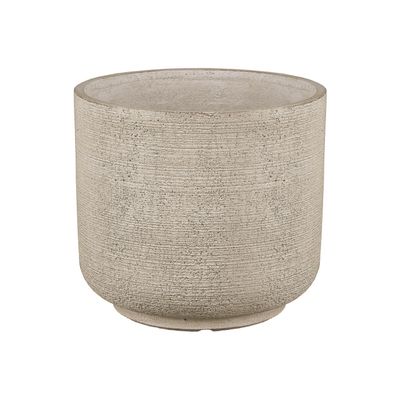 Hortus Elemental Planter Textured Cream - H22cm