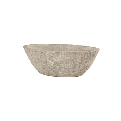 Hortus Elemental Oval Pot Textured Cream