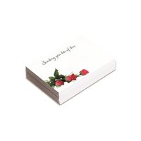 Small Card - Sending you Lots of Love - Red Roses - Pk25