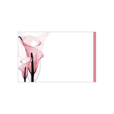 Small Card - No Message - Pink Calla Lily Illustration - PK25