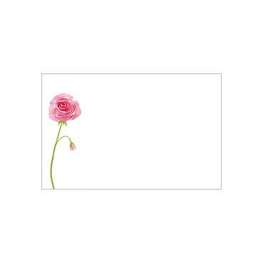 Small Card - No Message - Watercolour Pink Rose - PK25