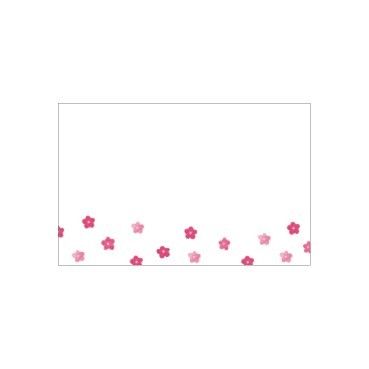Small Card - No Message - Watercolour Small Pink Flowers - PK25