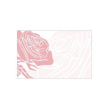 Small Card - No Message - Pink Rose Illustration - PK25