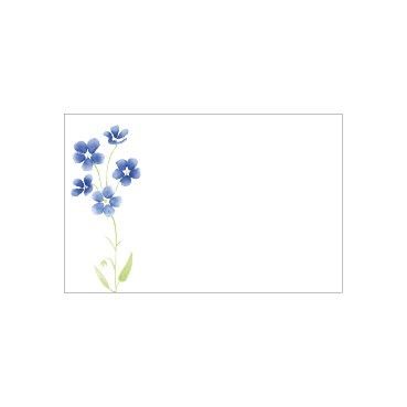 Small Card - No Message - Watercolour Forget me Not - PK25