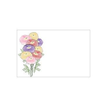 Small Card - No Message - Multi Colour Rannunculus - PK25