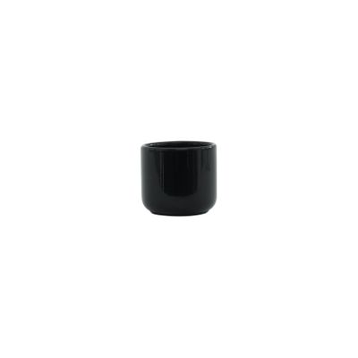 Hortus Havana Ceramic Pot - Glossy Black - Dia8 x H7cm