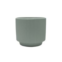 Hortus Tokyo Ceramic Pot - Matt Grey - Dia16 x H13cm