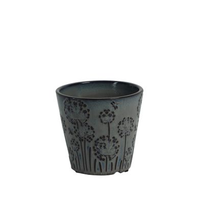 Hortus Lithgow SeedHead Pot - Grey - Dia13 x H12cm