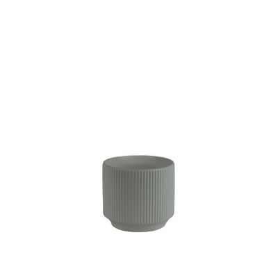 Hortus Tokyo Ceramic Pot - Matt White - Dia16 x H13cm