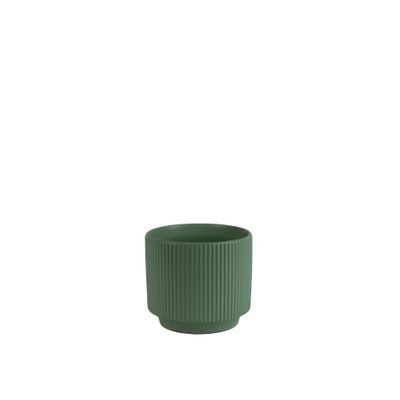 Hortus Tokyo Ceramic Pot - Matt Sage - Dia16 x H13cm