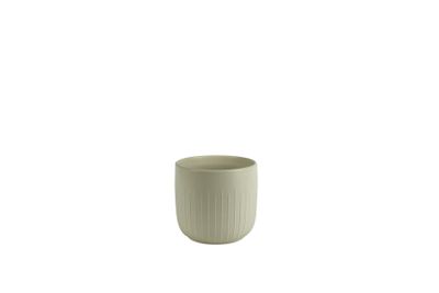 Hortus Riga Ceramic Pot - Matt Cream - Dia17.5 x H16cm